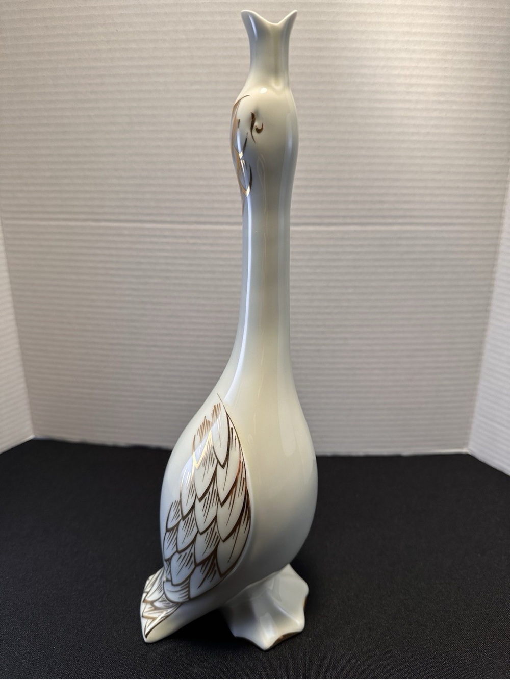 Vintage Limoges Porcelain Duck Decanter for Armagnac, Missing Stopper, 30 cm